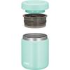 Thermos Vacuum Insulated Soup Jar 400ml Mint Standard Model Heat/Cold Insulation Easy To Clean Round Mouth Design for a Gentle Mouthfeel JBR-401 MNT