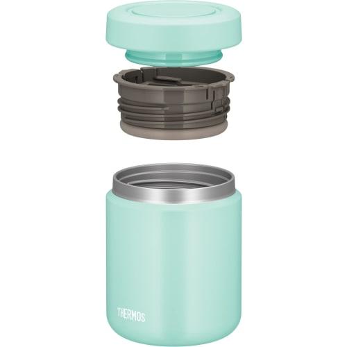 Thermos Vacuum Insulated Soup Jar 400ml Mint Standard Model Heat/Cold Insulation Easy To Clean Round Mouth Design for a Gentle Mouthfeel JBR-401 MNT