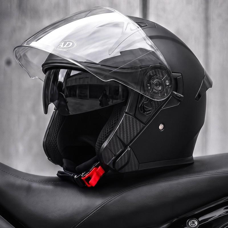 AD 3/4 Motorcycle Helmet Men Women 3C Certified Universal Season Half Electric Scooter
