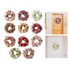 Handmade Peony Flowers Artificial Wreath Spring Garland 40cm Hanging Holiday Decorative Photography Props