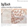 European & American C-Shaped Earrings: Fashionable 18K Gold-Plated, Color-Preserving, Geometric Ear Cuffs, Praised in Aviation Material.