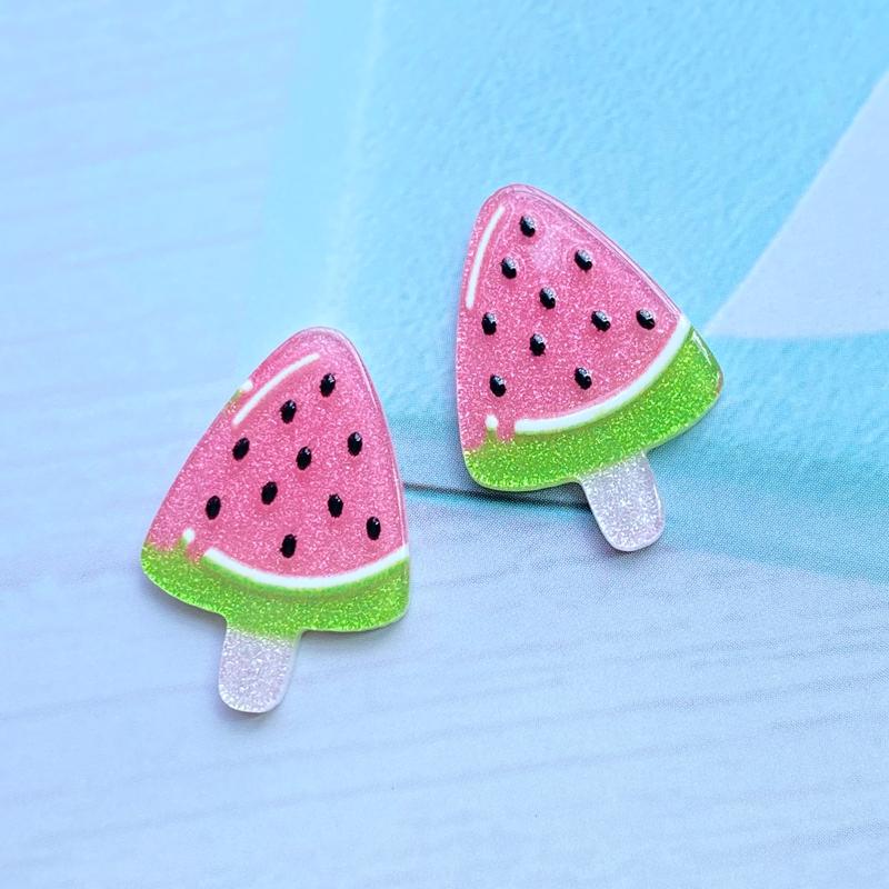 50Pcs/Lot Cute Mixed Shiny Mini Ice Cream Flatback Acrylic Kawaii Scrapbooking Embellishments Diy Accessories E50