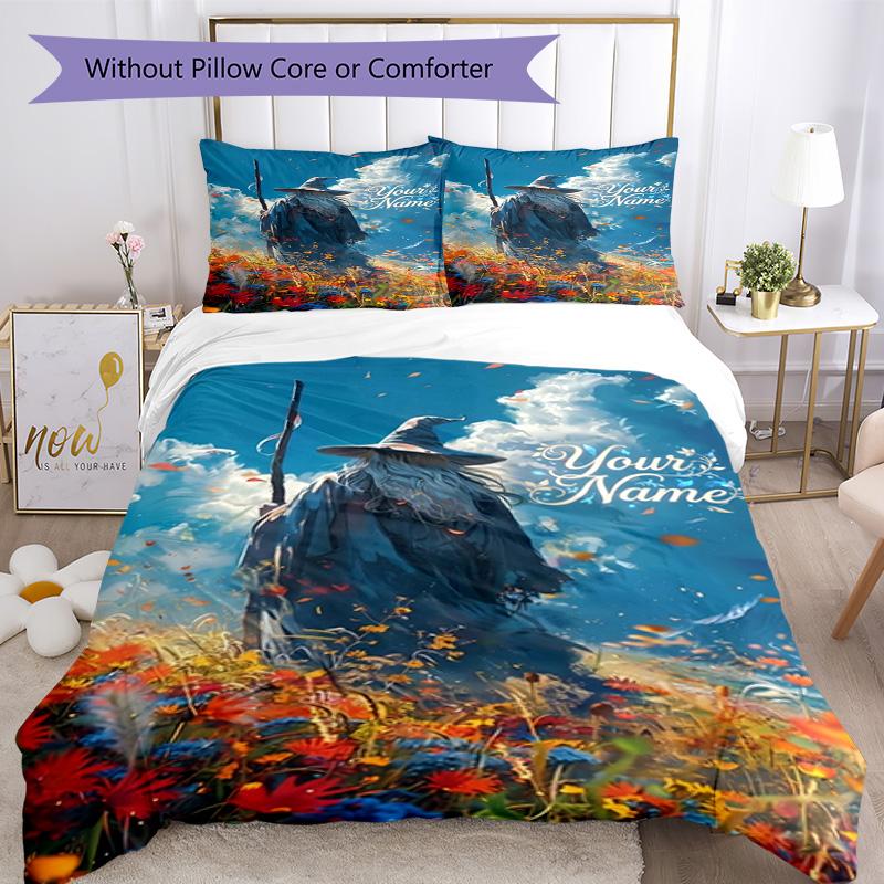 Lord Rings Customize Your Name Duvet Cover Set Design for Living Rooms Breathable Duvet Cover Bedroom Decor Wedding Party GiftLuxury Gift for Birthday