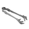 Claw Style Ice Tong Stainless Steel Hand Polished Eagle Claw Shape Ice Tongs for Bar Home Use Black