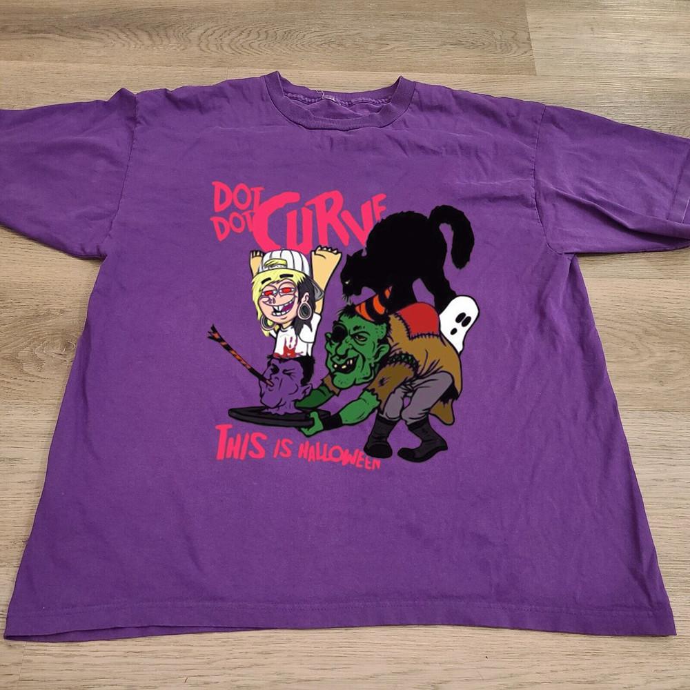 Точка Точка Изгиб Это Хэллоуин Полноразмерная футболка унисекс S-5XL M