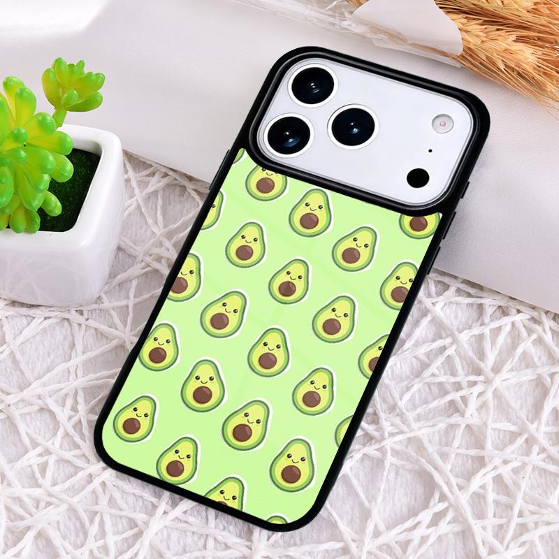 

Funny Avocado Art Fruit Phone Case for iPhone 17 Air 16 15 11 12 14 13 Pro Max Shockproof Cover iPhone17