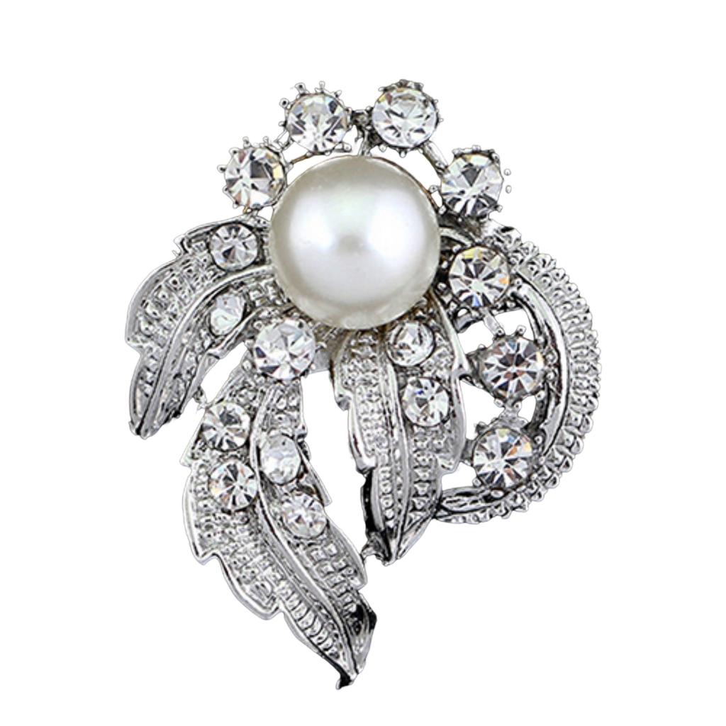 New Bridal Bouquet Rhinestone Crystal Brooch Pin Brooches Flower