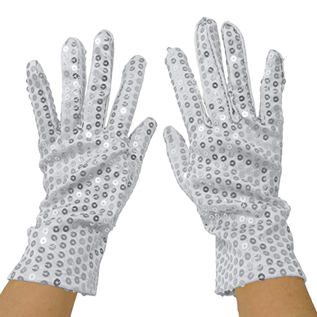 Unisex Sequin Stage Gloves, Night Dance Fashion Performance Clothing Accessories Gloves