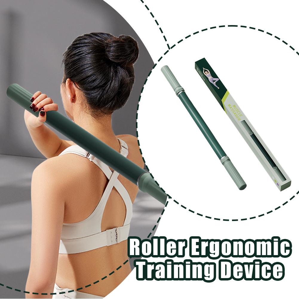 Yoga Fitness Fascia Stick Muscle Massage Release Hunchback Corrector Roller for Stretching Release Posture Training Aid Roller
