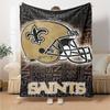 1pc Blanket - New Orleans Saints logo  Print Design,Lightweight Blanket for Sofa,Bed- Soft &Warm,Gift for All Seasons