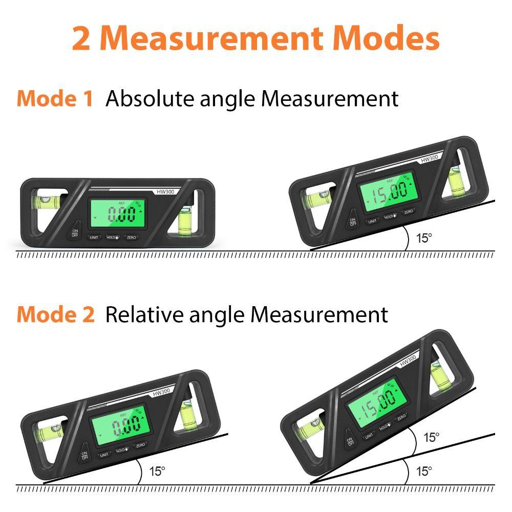 Magnetic Base Digital Inclinometer LCD Display Digital Protractor  Interior Decoration
