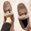 2024 Women Winter Boots Warm Plush Velvet Ankle Snow Boots Winter Sneakers Comfortable Flat Cotton Shoes for Women Zapatos Mujer
