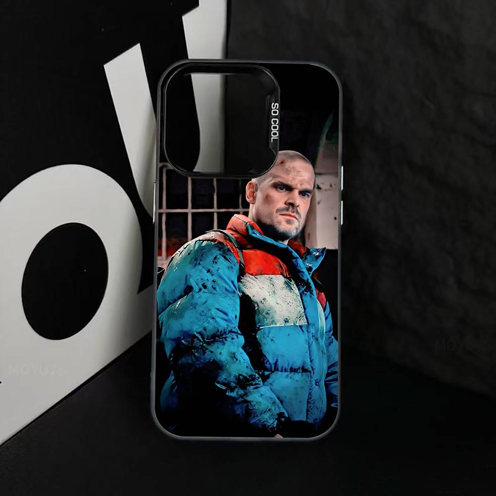 D-Harbour Actor Phone Case For iPhone 17,16,15,14,13,12,11 Plus,Pro Max,XS,Colored Silver Plated Inside Cover