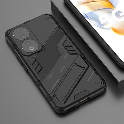 For Honor 90 Case Shockproof Rugged Hard PC Armor Phone Cases For Honor 90 Pro Honor90 Lite Car Magnetic Holder Stand Back Cover