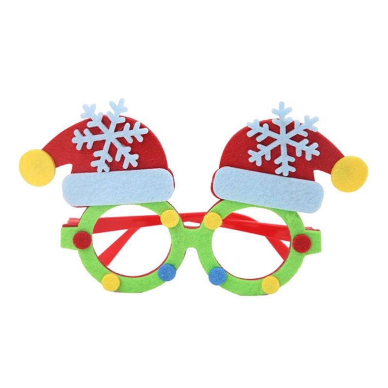 Novelties Funny Glasses,Christmas Glasses Frames Decorative Glasses Fluorescence Christmas Eyeglass Funny Christmas Glass