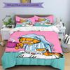 3pcs bedding set Garfield Includes 1 Comforter + 2 Pillowcases, Without Pillow Inserts, Soft Comfortable,a0909199