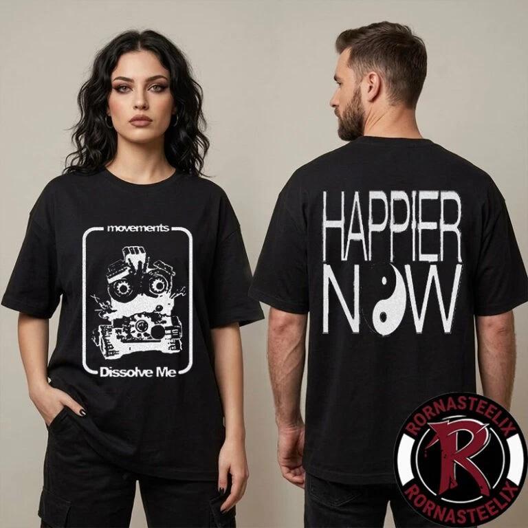 Movements Happier Now USA Tour Dissolve Me Unisex T Shirt Two Sided S