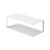 Yamazaki Jitsugyo 5641 Long Plate Storage Rack, 2 Tiers, White, Approx. W30XD15XH10cm Tower Dish Rack Dish Storage