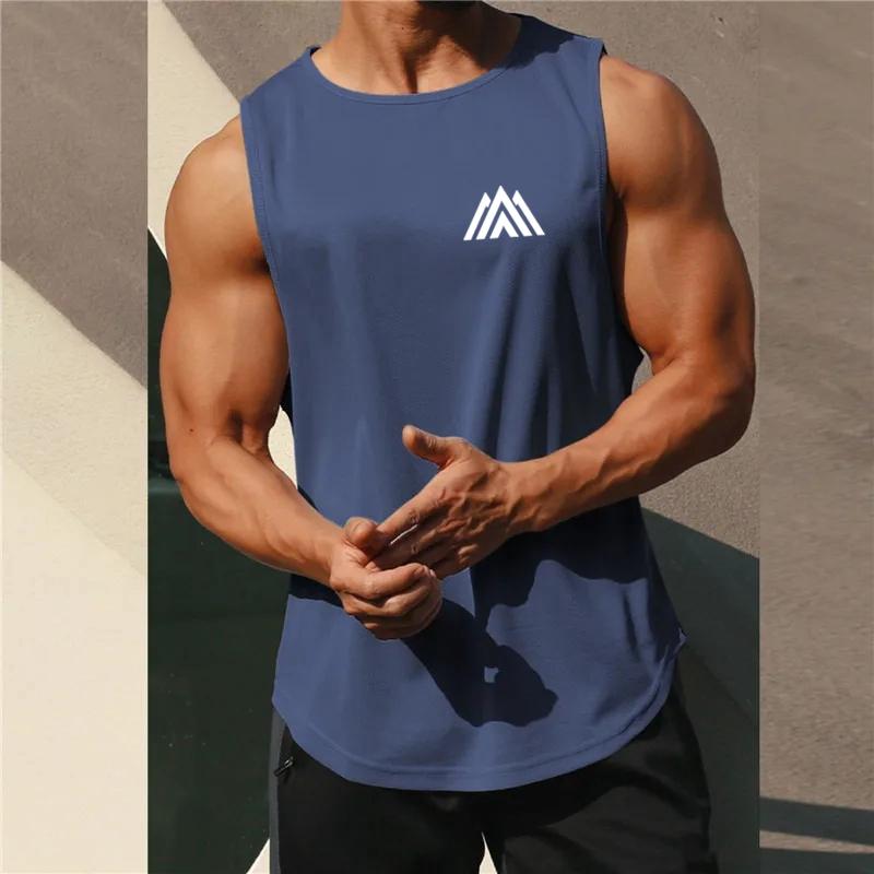 Men'S Clothing Four Seasons Outdoor Basketball Quick Dry Fashion Gym Tank Top Sport Leisure Breathable Sleeveless Shirt
