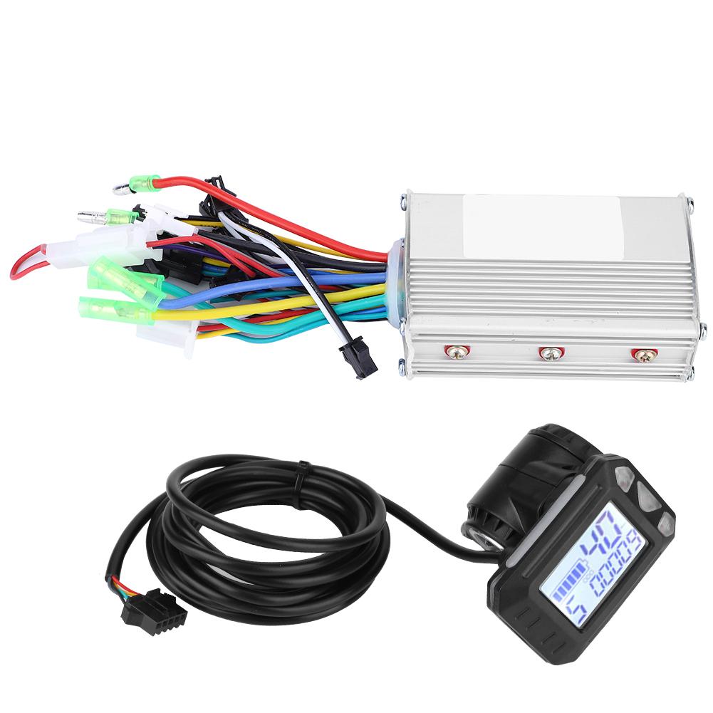 Waterproof LCD Display Panel Electric Bicycle E Bike Scooter Brushless Controller Kit(350W36V )