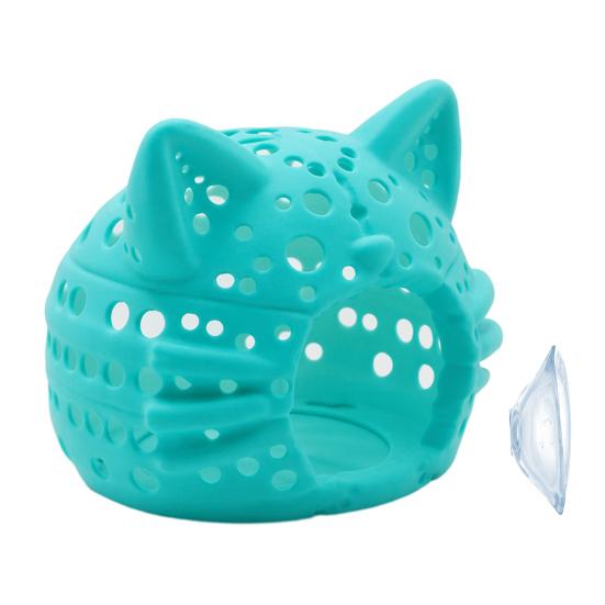 Betta Fish Accessories Aquarium Shrimp Cave, Cat Head Hideout with Suction Tank Cave for Small Cup, Decorative Tanks Decoration Shelter