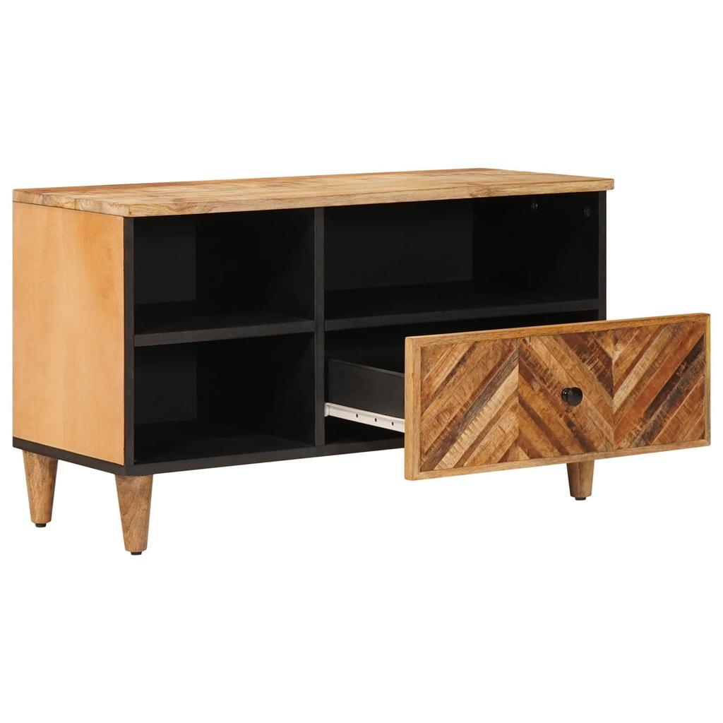 Storage Cabinet in Brown 80 x 33.5 x 46 cm Solid Mango Wood
