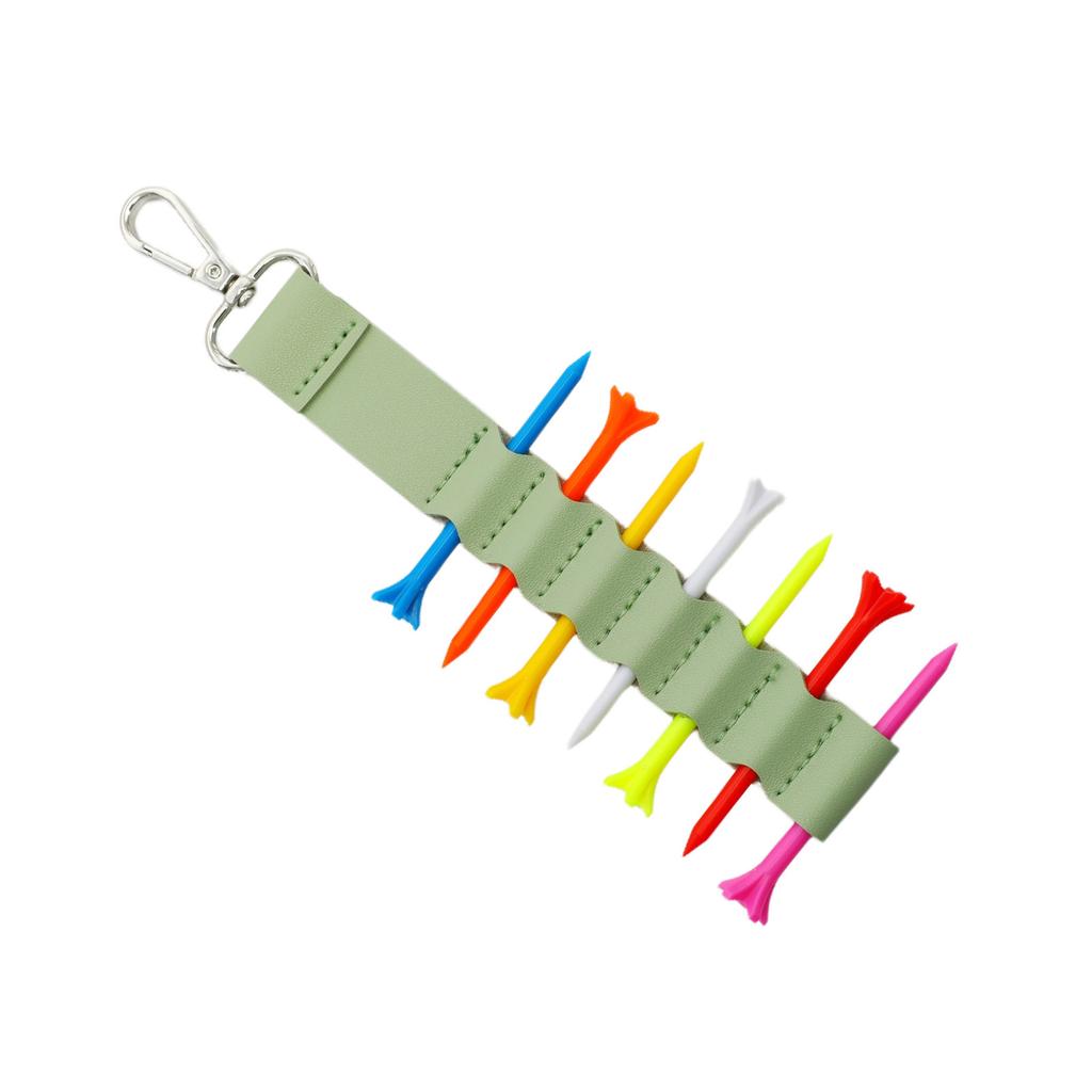 PU Golfs Tees Holder 7 Slot Golfs Tees Storage Bags Portable Golfs Tees Carriers Pouch Hook To Golfs Bag Belt Clip