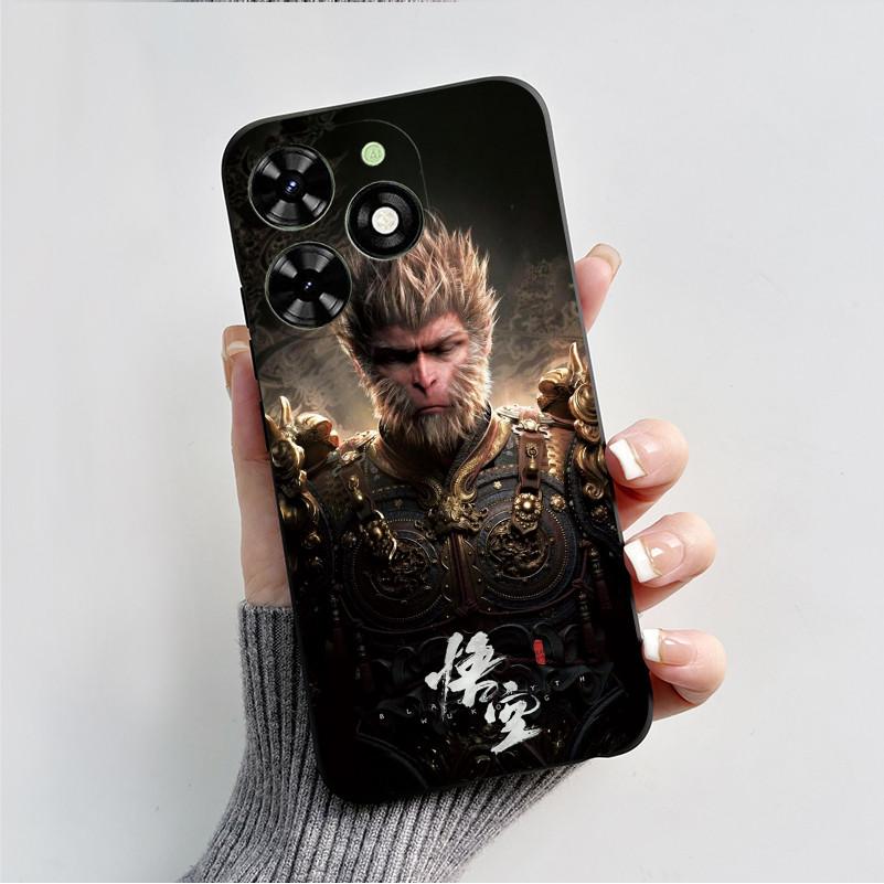 For Tecno Spark Go 2024 Case BG6 Black Myth Wukong Cover Shockproof Soft TPU Phone Case For Tecno Pop 8 Pop8 SparkGo 2024 Shell