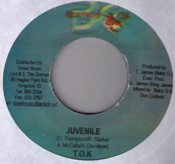

7inch Record T.O.K. - Juvenile none Baby G Producti 2005 Jamaica Reggae, Ska & Dub Used