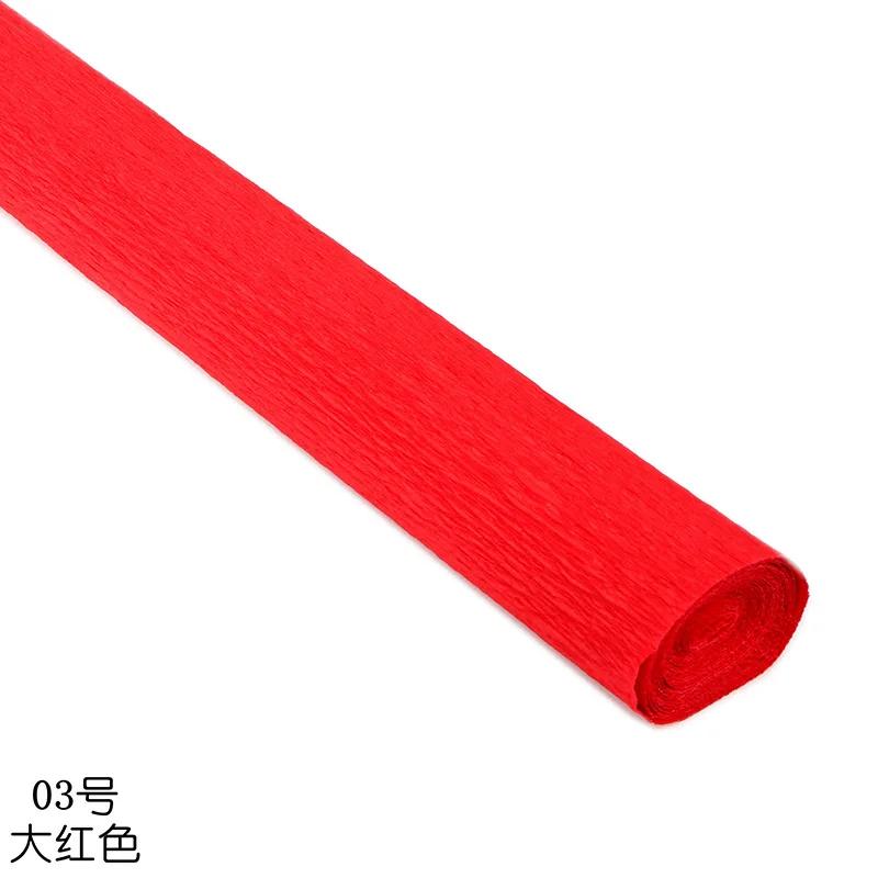 Colorful Handmade Crepe Paper DIY Material Rose Telescopic Curling Paper for Home Student Party Decoration