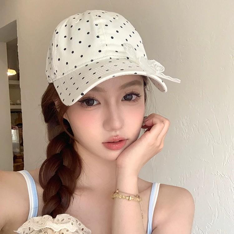 Bow Lace Baseball Cap New Big Head Surround Sun Protection Sun Protection Baseball Cap
