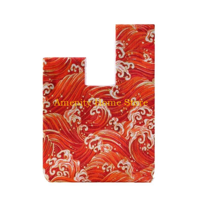 

F26C Knitting Yarns Storage Bag, Small Knot Wristlet Bag for Yarns, Crochet Hook, Knitting Needle, Unfinshed Knitting Project
