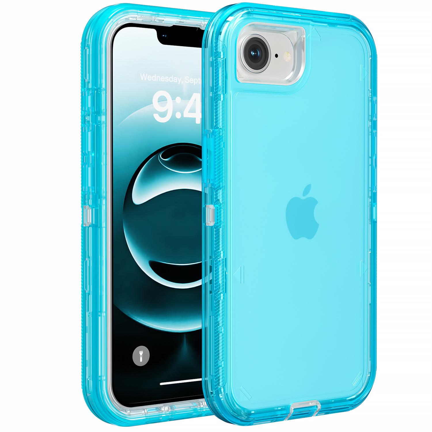 

For iPhone 16e Case 3 in 1 Detachable Shockproof TPU + PC Phone Back Cover D