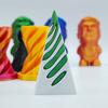 1Pc Kids 3D Printed Spiral Cone Fidgeting Toy Impossible Pyramid Passthrough Sculpture Antistress Anxiety Relieving Adults Toy