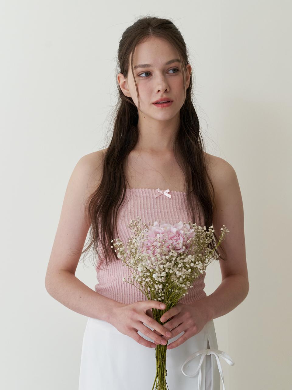 Kinder Baby Baby Ribbon Tube Top - Baby Pink Baby Pink/Free