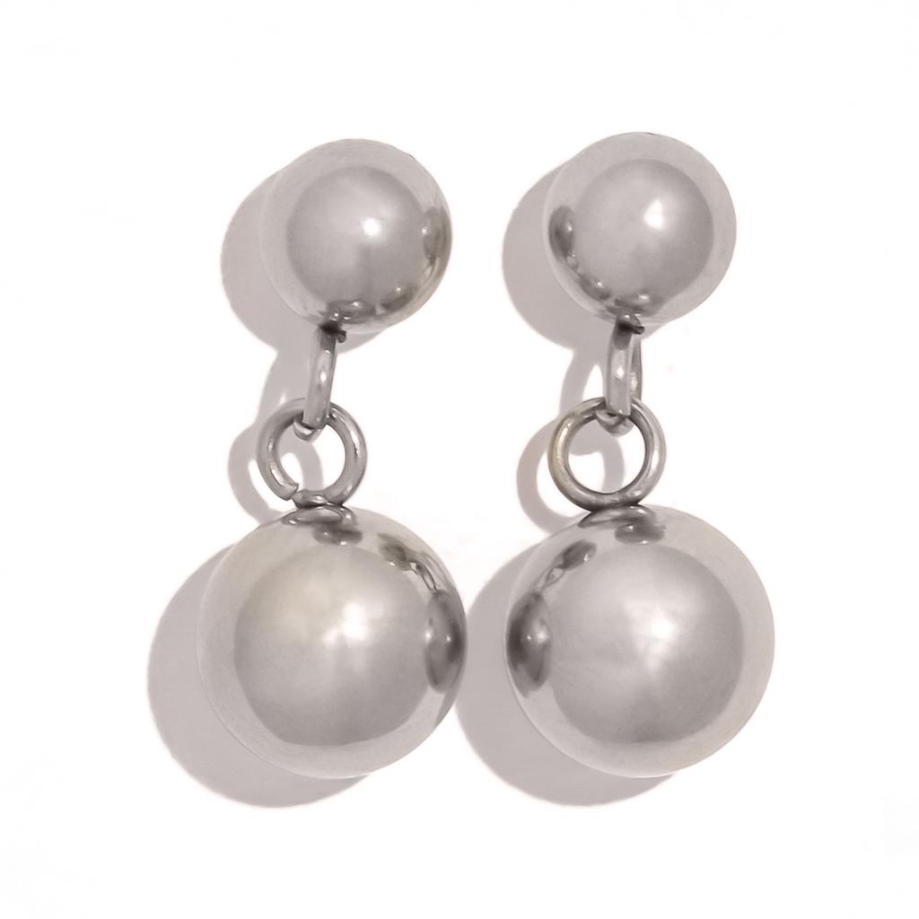 Minimalism Stainless Steel Round Bead Necklace Handmade Chain Collar Necklace Tarnish Resistant Jewelry for Women