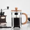 20oz French Press Coffee Maker with Wooden Handle High-Density Filter Heat Resistant Borosilicate