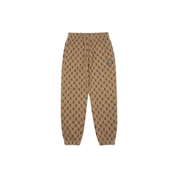 MLB Knitted Sweatpants Men s Brown 3APTM0114-43BGD S