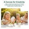 Mini Blank Transparent Fans 50/100PCS 5cm for Kids Creative DIY Art Activities Wedding Party Souvenirs