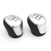 5/6 Car Leather Gear Shift Knob for Ford S-Max C-Max Kuga Galaxy Mondeo 4 Mk4 Transit Tourneo Connect Focus Auto Accessories
