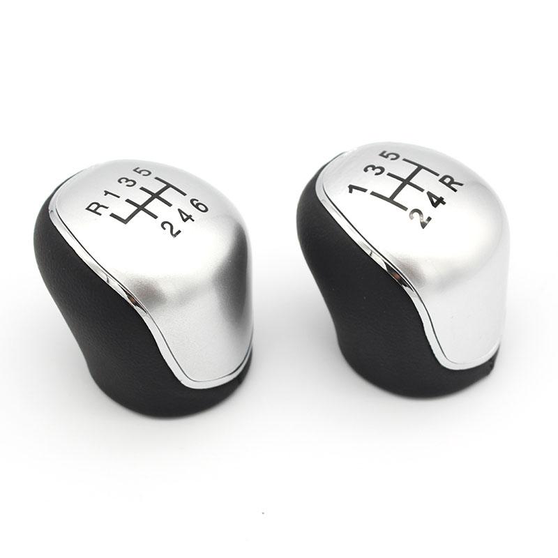 5/6 Car Leather Gear Shift Knob for Ford S-Max C-Max Kuga Galaxy Mondeo 4 Mk4 Transit Tourneo Connect Focus Auto Accessories