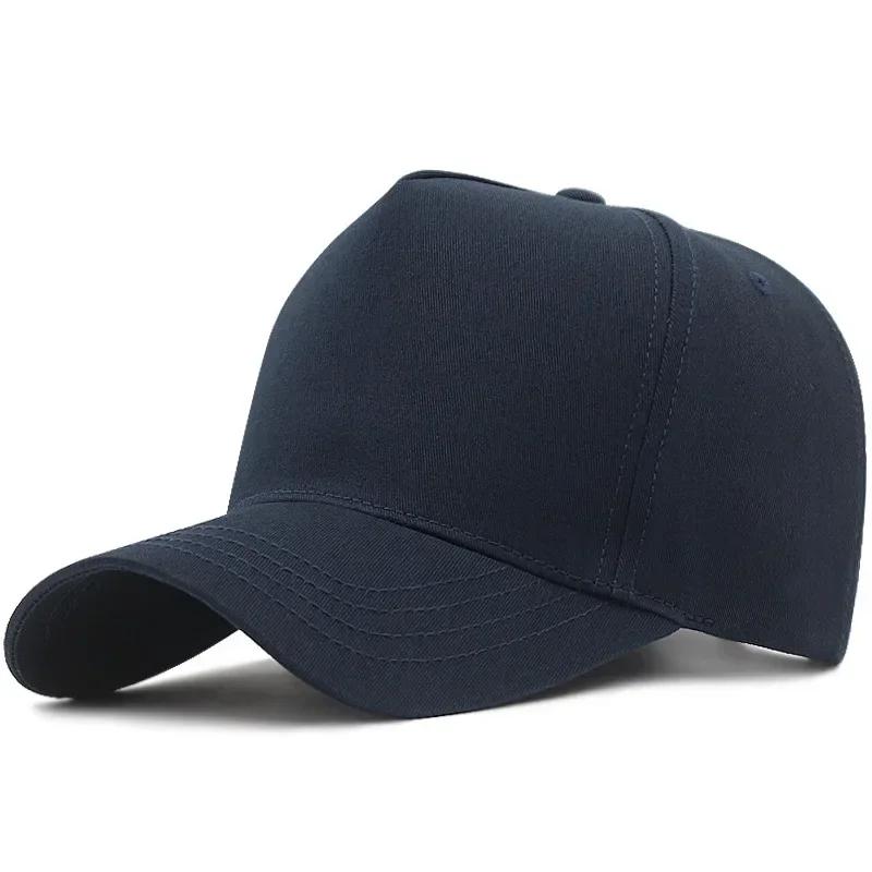 

Big Head Plus Size XXL Baseball Cap Men Women Oversize High Crown Adjustable Fashion Trucker 56-60cm 61-65cm Hats L58-60cm темно-синього кольору
