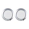 2pcs Silver Screened Sound Hole Inserts for Dobro Resonator Guitar Cigar Box Guitars
