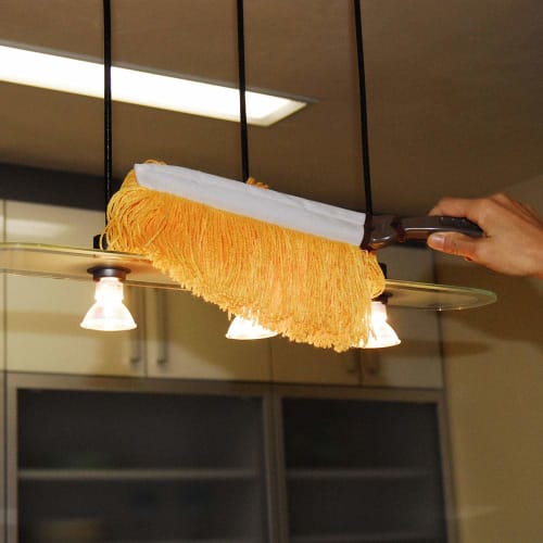 Azuma New-Broenie Hand Mop with Chemical Mop Arm X, 45cm Long, Yellow, N-BR210, for Furniture and Table Areas