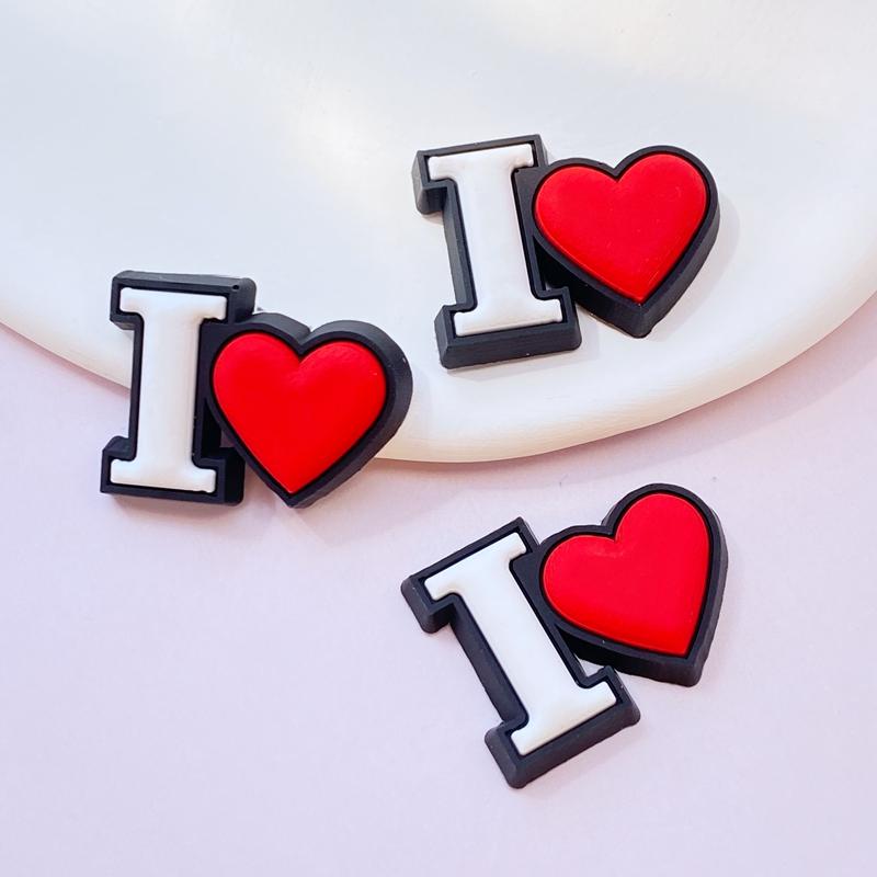 

10Pcs New Cute Love Letter Series PVC Flexible Glue FlatBack DIY Scrapbook Embellishment Phone Craft Decoration