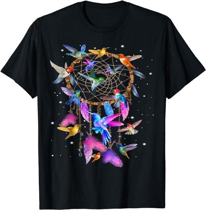 NEW LIMITED Native American Dream Catcher Hummingbird T-Shirt Size S-5XL Unisex T-Shirt XL