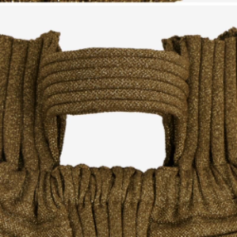 Pleatsmama Big Bow Bag Glitter Camel