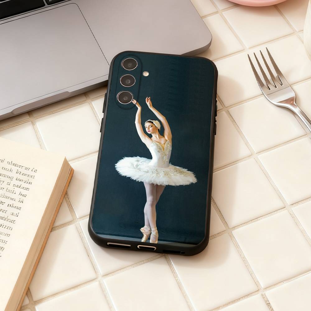 

Ballet Ballerina Dancer phone Case For Samsung Galaxy A73,A72,A71,A70,A53,A52,A51,Others Soft Black Shell Samsung a42 5g