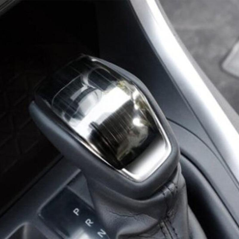 For Toyota RAV4 Sticker Stainless Steel Inner Middle Front Shift Stall Paddle Cup Lamp Frame Trim 1PCs