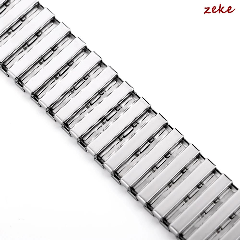 18mm 20mm 22mm Stretch Expander Rostfritt Stål Klockarmband Rem Metall Elastiskt Bälte Tillbehör Män Kvinnor Matt Rem Armband